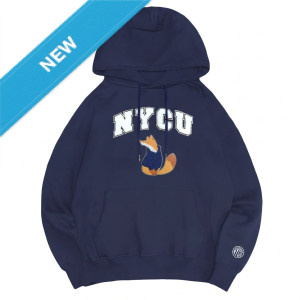 【2026新品上市】NYCU立體毛巾繡落肩帽T_經典藍
