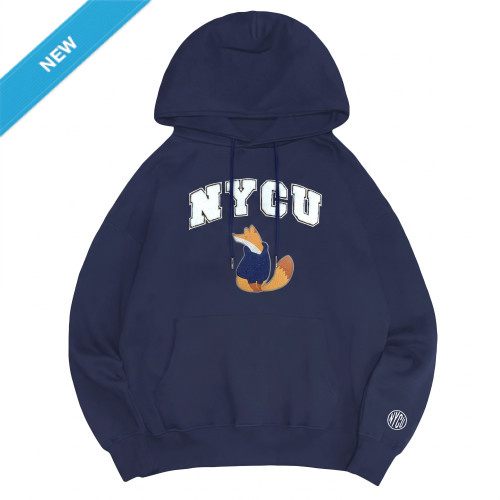 【2026新品上市】NYCU立體毛巾繡落肩帽T_經典藍