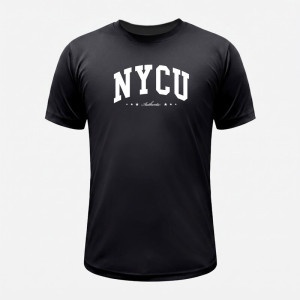 NYCU經典款超細纖維排汗短T_黑
