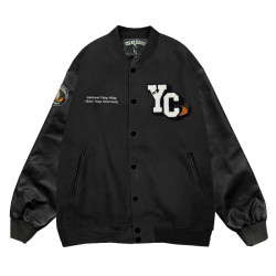 【新品登場！早鳥限量200件，10/30陸續出貨】NYCU竹狐美式經典棒球外套_天黑黑