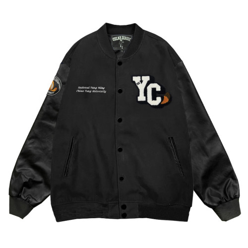 【新品登場！早鳥限量200件，10/30陸續出貨】NYCU竹狐美式經典棒球外套_天黑黑