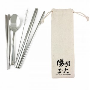 NYCU環保餐具五入組_米白