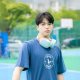 NYCU狐狸小圓餅純棉短T_霧霾藍