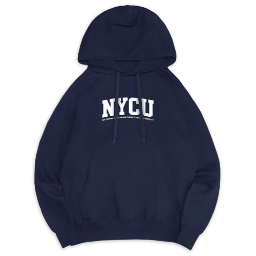 NYCU經典款刷毛帽T_深藍