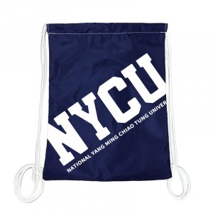 【團購商品，50個起做】NYCU防潑水尼龍束口袋_深藍