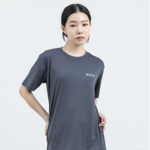 NYCU簡約超細纖維排汗衫_鐵灰