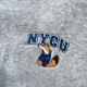 【最後現貨,售完為止】NYCU電繡竹狐慵懶系落肩刷毛外套_淺灰 【最後現貨,售完為止】NYCU電繡竹狐慵懶系落肩刷毛外套_淺灰